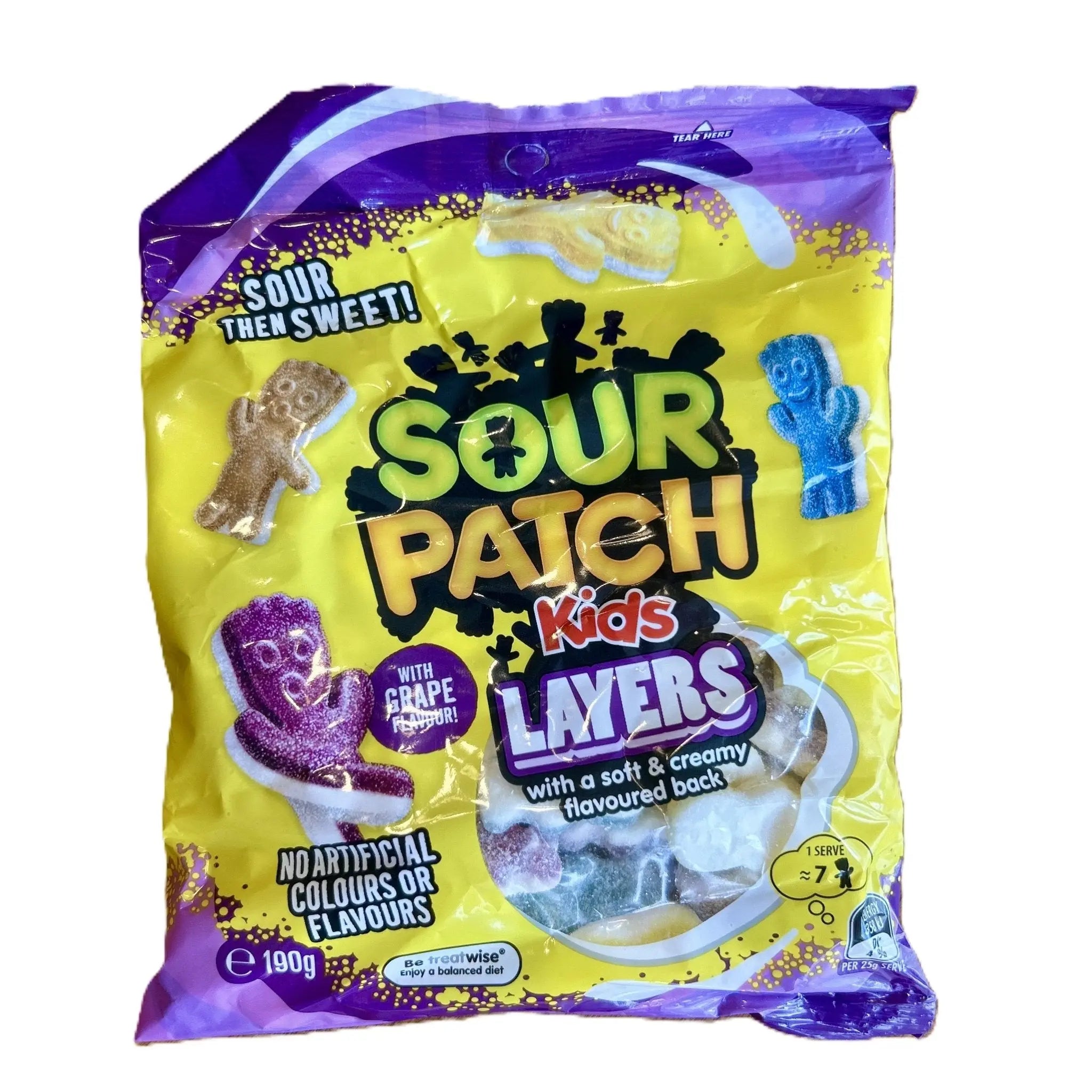Sour Patch Kids Layers – Dual Flavour Sour Gummies 130g (Australia ...