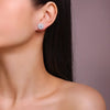 0.5Ct Moissanite Stud Earrings 925 Sterling Silver 18K Gold Plated Hypoallergenic
