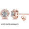 0.5 CT (5.0 mm each) rose gold