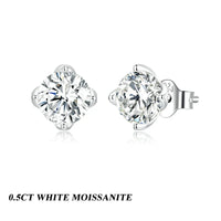 D Color VVS1 1ct Moissanite Stud Earrings 925 Sterling Silver Wedding Gift
