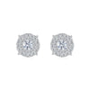 0.5Ct Moissanite Stud Earrings 925 Sterling Silver 18K Gold Plated Hypoallergenic