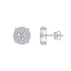 0.5Ct Moissanite Stud Earrings 925 Sterling Silver 18K Gold Plated Hypoallergenic