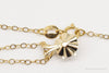Vintage Topaz 14K Gold Filled Chain Link Necklace