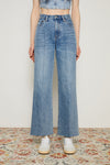 CHILL Pleat Straight Ankle Jeans HJ133 [FINAL SALE]
