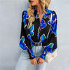 Boho Printed Lantern Sleeve Top – Relaxed Fit Casual Shirt for Country Girls