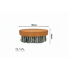 Dural Pear Wood Beard Brush With Pure Tampico Fiber - 7 Rows 90x35mm
