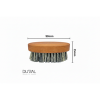 Dural Pear Wood Beard Brush With Pure Tampico Fiber - 7 Rows 90x35mm