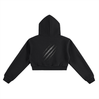 Claw Through Cropped Hoodie