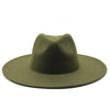Modern Classic Felt Fedora – Stylish Wide Brim Wool Hat for Men and Women