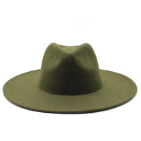 Modern Classic Felt Fedora – Stylish Wide Brim Wool Hat for Men and Women