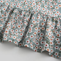 Floral Print Summer Dress Spaghetti Strap Mini Dress Ruffled