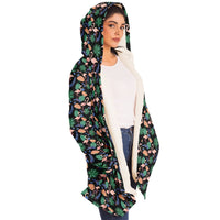 Flamingo Exotic Floral Cloak Hoodie