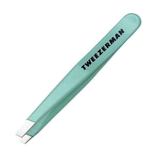 Tweezerman Stainless Mini Slant Tweezer Green Tea