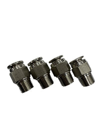SPDZ1 1/8 NPT - 1/4 DOT Straight 4 Piece Heavy Duty Fitting Kit