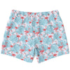 Flamingo Blue Floral Swim Trunks