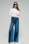 Shadow Split Wideleg Jeans HJ056