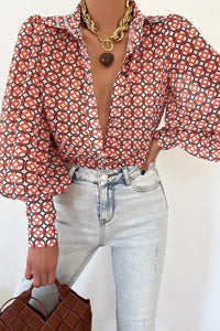 Long Sleeved Single Breasted Casual Top | Colorful Cowgirl Fashion for Every Day