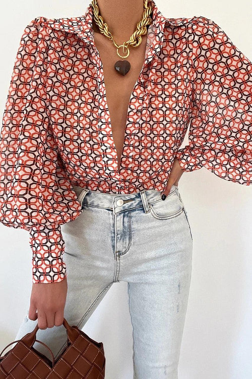 Long Sleeved Single Breasted Casual Top | Colorful Cowgirl Fashion for Every Day