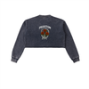Chains & Roses Snow Washed Cropped Sweatshirt