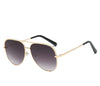 Luxury Lady Vintage Round Metal  Sunglasses For  Driving Black Retro Mirror Sunglasses Woman  Shade Sunglasses With  UV400 Protection