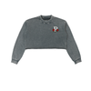 Chains & Roses Snow Washed Cropped Sweatshirt