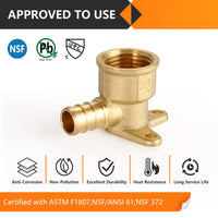 PEX-B Crimp Drop Ear Elbow 1/2" x 1/2" (Lead Free)