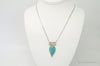 Designer Whitney Kelly WK Large Turquoise Sterling Silver Necklace