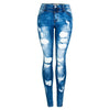CurveFit Distressed Denim Jeans