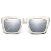 Bonnie: Polished Ivory Fade / Light Blue Chrome Flash Lens