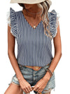 Sweet Cowgirl V-neck Striped Top – Casual & Cute Cowgirl Chic for Everyday Wear