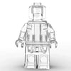 Set of 12 Transparent Brick Figures – Clear Brick Figures (Adult Builds & Display-Grade)