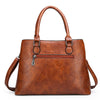 Luxury 3 Piece Leather Tote Set | Genuine Leather Cowgirl Shoulder Bag & Clutch