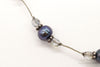 Vintage Tahitian Pearl & Glass Bead Sterling Silver String Necklace