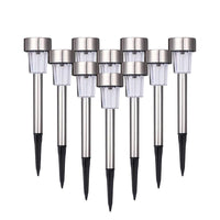 Garden Premium LED Solar Luxury Stainless Steel Lights For Yard Pathway Walkway More Pieces Outdoor