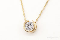 Designer Milor Gold Vermeil Cubic Zirconia Sterling Silver Necklace
