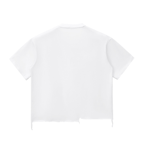 "Framed" Raw-Hem T-shirt