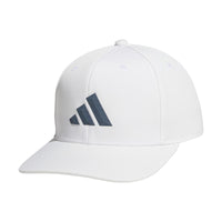 adidas Mens Three Bar Structured Snapback Adjustable Fit Hat 2.0 White/Onix Grey One Size