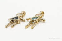 Gold Vermeil Cubic Zirconia Blue Topaz Sapphire Sterling Silver Pendants