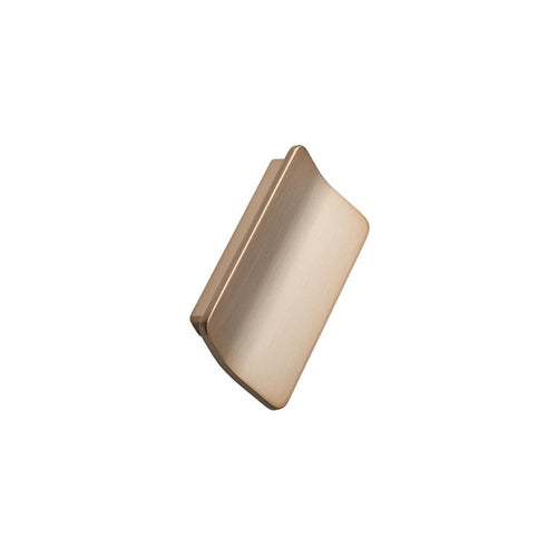 Brushed Bronze "Leaf" Tab Drawer Pulls Euro • Knobs