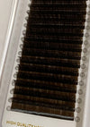 Dark Chocolate Brown Color Lash Extensions 16 Lines
