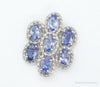 Designer Stauer Iolite Cubic Zirconia Sterling Silver Pendant