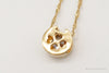 Designer Milor Gold Vermeil Cubic Zirconia Sterling Silver Necklace