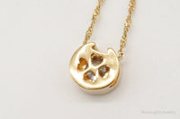 Designer Milor Gold Vermeil Cubic Zirconia Sterling Silver Necklace