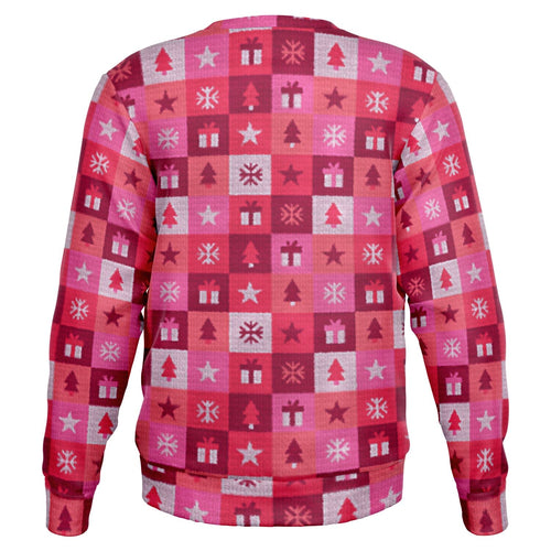 Flamingo All The Way Ugly Christmas Sweatshirt