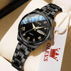 Women's Gold Stainless Steel Quartz Watch Dual Calendar