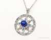 Designer Ryze Pearl Swarovski Crystals Sterling Silver Necklace