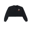 Chains & Roses Snow Washed Cropped Sweatshirt