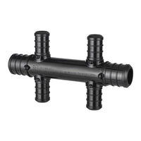 30 Pcs PEX-B Crimp 3/4" Inlet x 1/2" Outlet Open Manifold, Opposing Port (4 port)