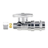 10 Pcs 1/2" Press x 3/8" OD Compr. Straight Stop Valve, 1/4 Turn (Lead Free) Plumbingsell