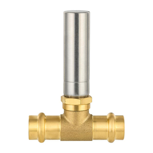 1/2" Copper Press Tee Connection, Water Hammer Arrestor, Stainless Steel (MH 361T) Plumbingsell